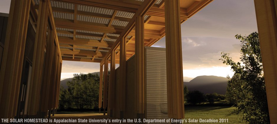 Great Porch and Canopy Rendering at Sunset